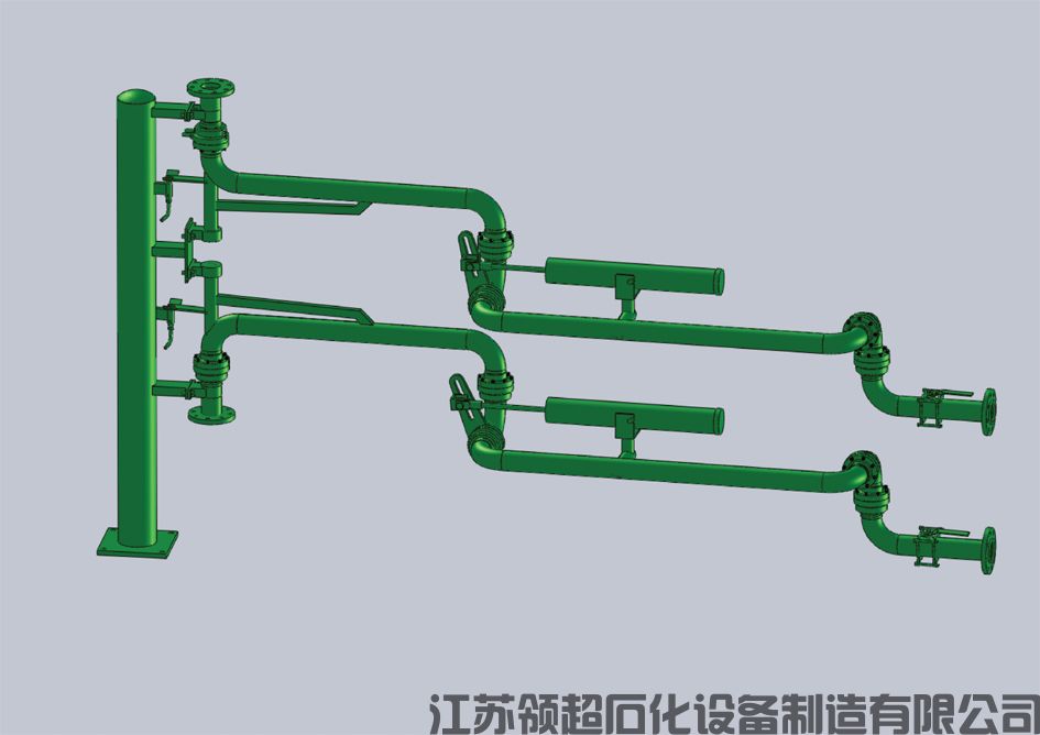 湖北荊州定制采購的一批液氯裝車用AL1512裝車鶴管已發(fā)往使用現場(1)